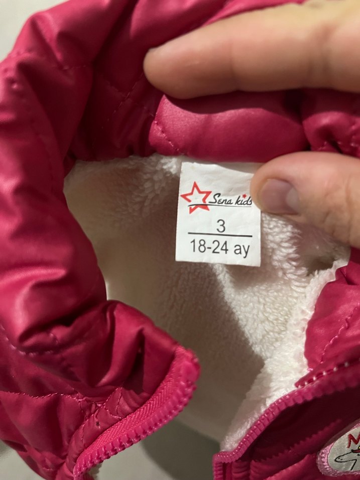 Kız Çocuk Parlak Pembe Fermuarlı Yelek - Görsel 4