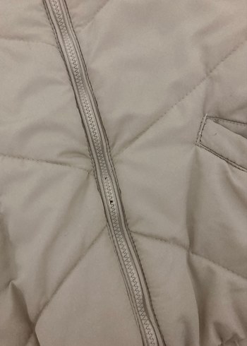 Bebek Bej Kürklü Sade Kışlık Mont - Görsel 4