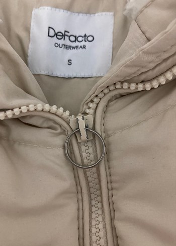 Bebek Bej Kürklü Sade Kışlık Mont - Görsel 5