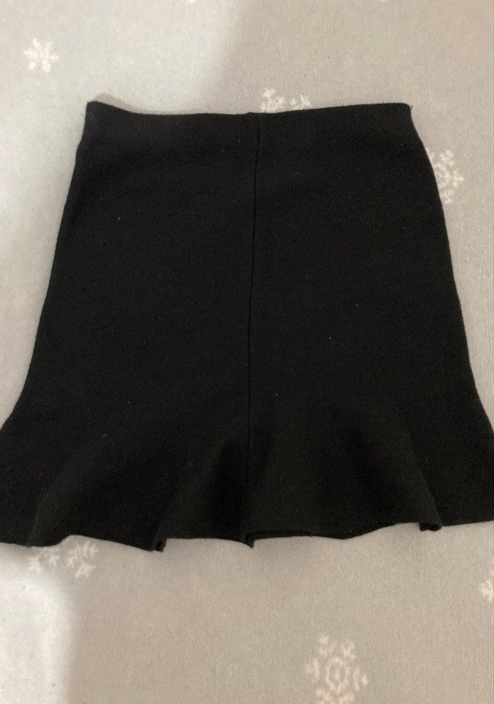 Siyah Kadın Fırfırlı Etek - Görsel 3