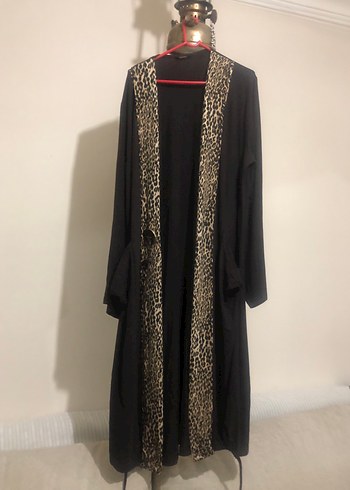 Kahverengi Yılan Desenli Uzun Kadın üst giyim - Görsel 2