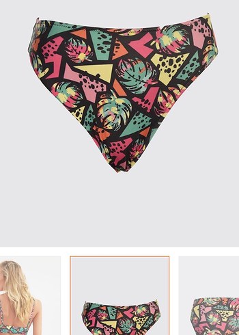 Çok Renkli Desenli Mini Bikini Takımı - Görsel 4