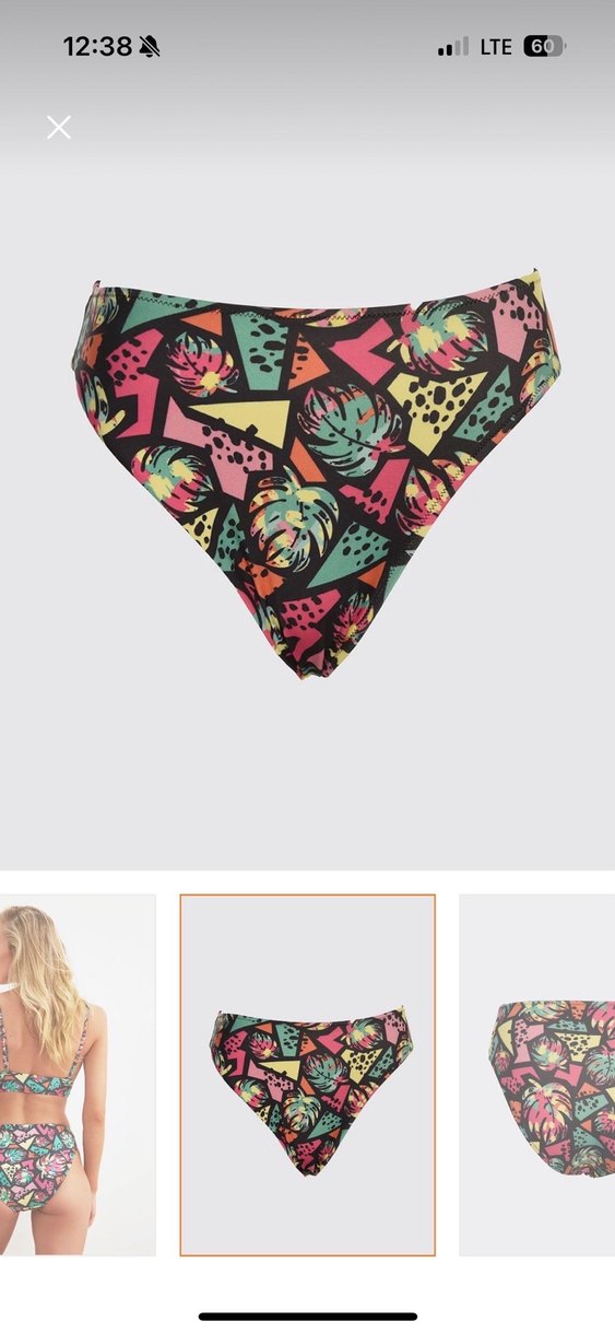 Çok Renkli Desenli Mini Bikini Takımı - Görsel 4