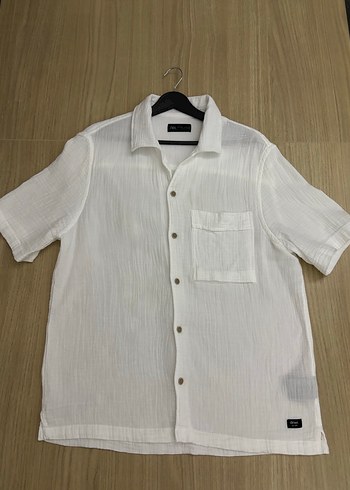 Düğmeli Kısa Kollu Beyaz Müslim Gömlek - Görsel 2