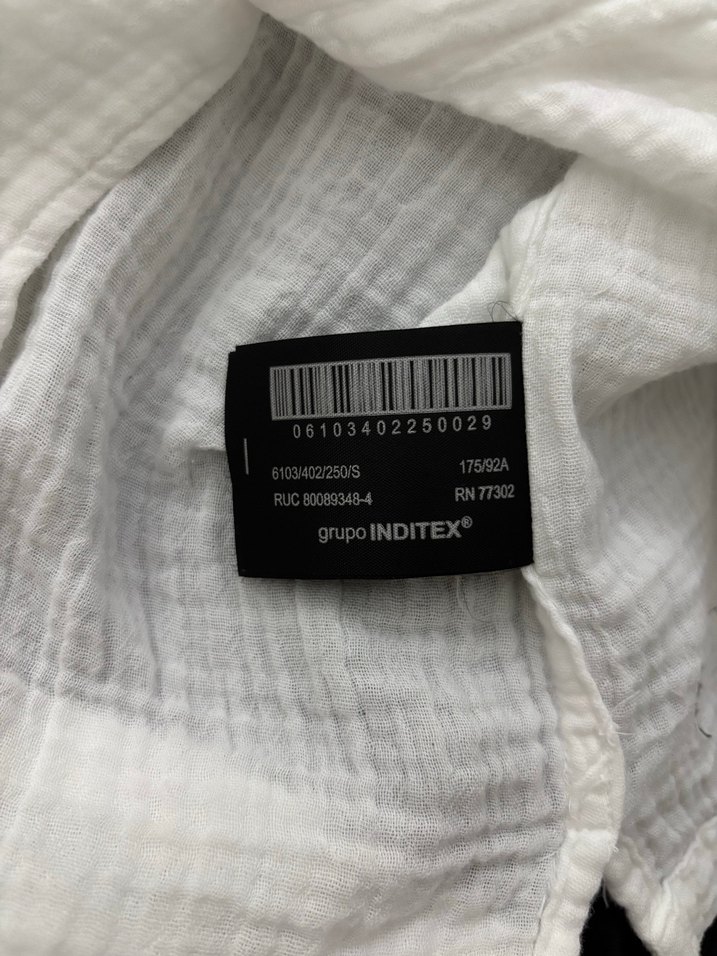 Düğmeli Kısa Kollu Beyaz Müslim Gömlek - Görsel 3