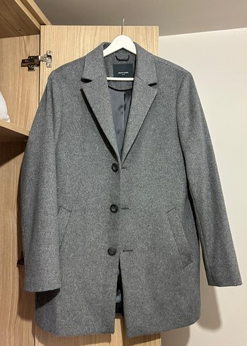 Pierre Cardin Gri Erkek Ekstra Slim Düz Kaban Shadi Kaban Kase - Görsel 5