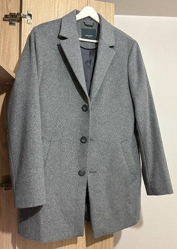 Pierre Cardin Gri Erkek Ekstra Slim Düz Kaban Shadi Kaban Kase - Görsel 3