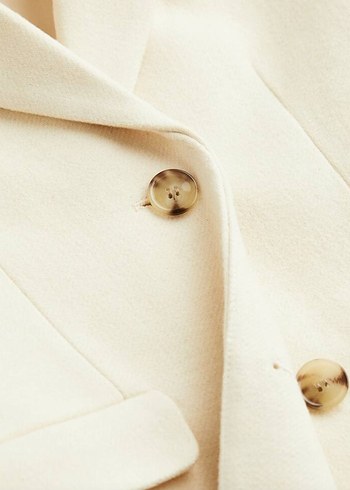 Single-breasted coat
Düğmeli Krem Rengi Kaban - Görsel 2