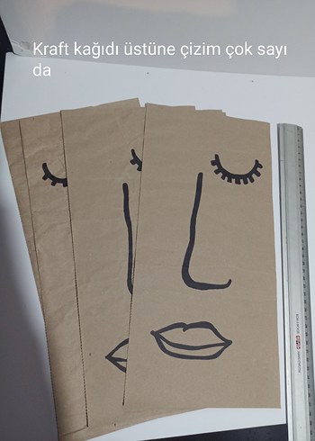 1 adet fiyatı Ebru , Gravür Kağıdı Üzerine Çizim - Görsel 5