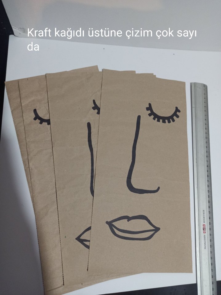 1 adet fiyatı Ebru , Gravür Kağıdı Üzerine Çizim - Görsel 5