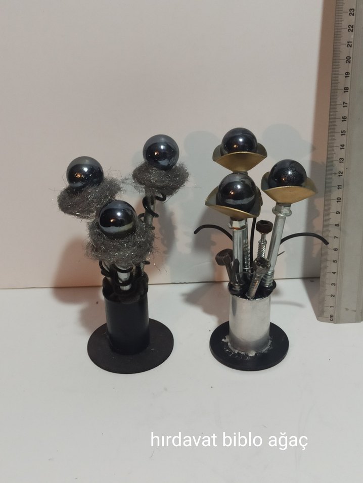 Metal Hırdavat Biblo Ağaç - Görsel 3