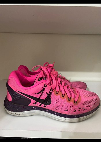 Pembe Bağcıklı Kadın Spor Ayakkabı - Görsel 2