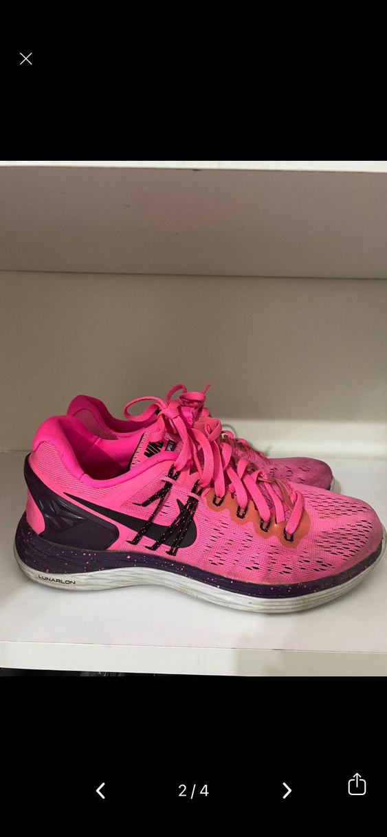 Pembe Bağcıklı Kadın Spor Ayakkabı - Görsel 2