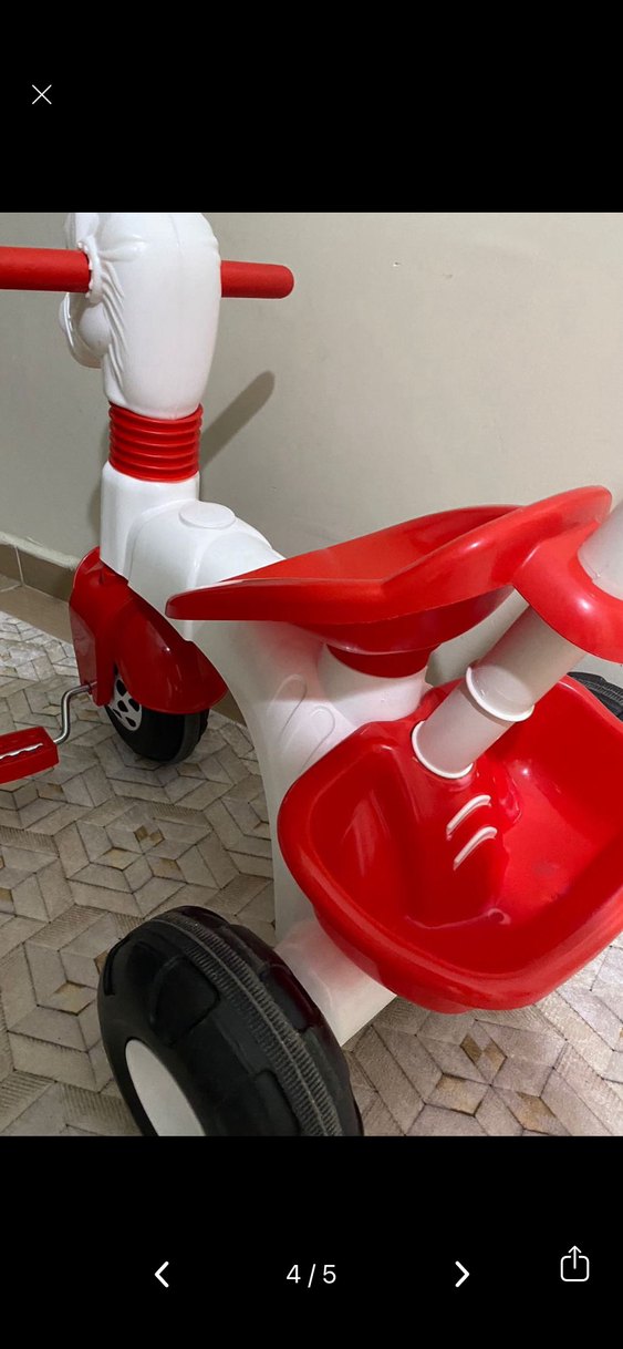 Kırmızı Renkli Çocuk Üç Tekerlekli Bisiklet - Görsel 3