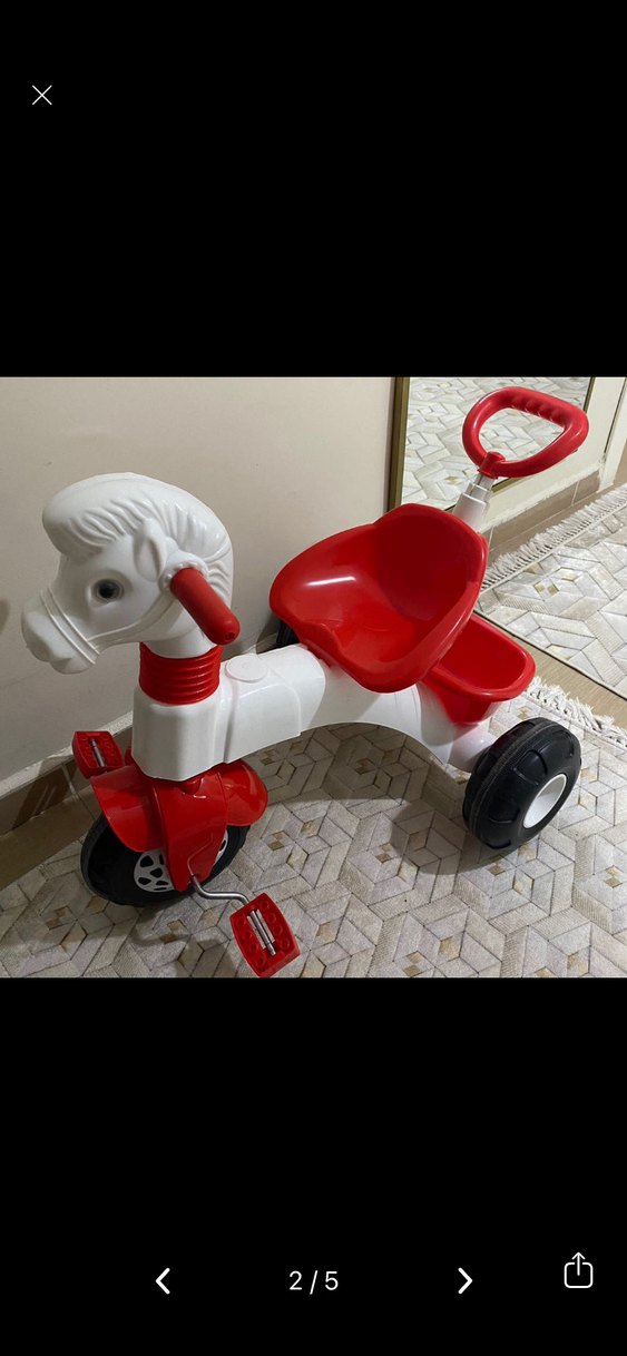 Kırmızı Renkli Çocuk Üç Tekerlekli Bisiklet - Görsel 2