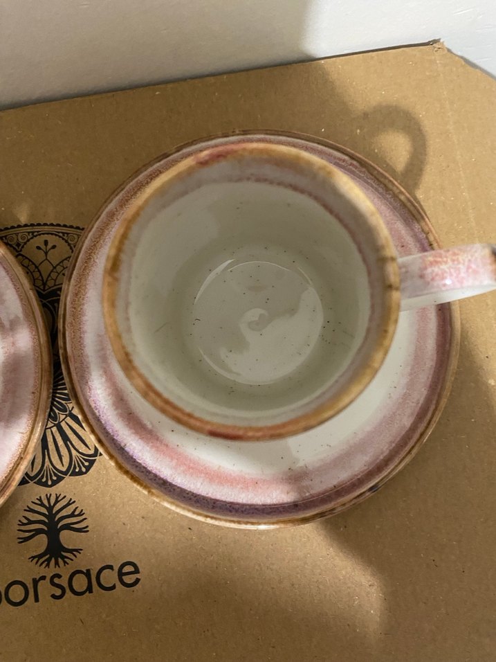 Porsace Pembe Pastel Kahve Fincanı Seti - Görsel 3