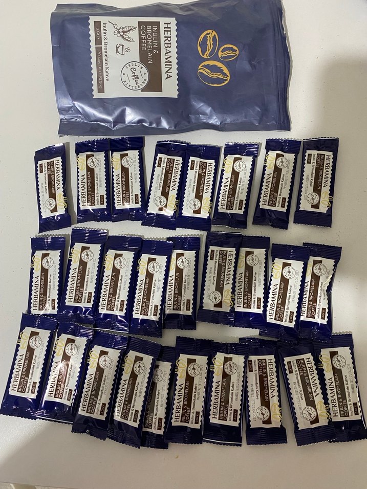 Herbamina İnulin & Bromelain Kahve Tozu 90g - Görsel 3