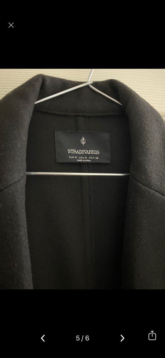 Siyah Düz Uzun Kaban - Görsel 3