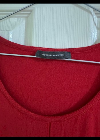 Kırmızı Uzun Kollu triko elbise - Görsel 3