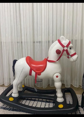 Beyaz Oyuncak At Figürü - Görsel 2