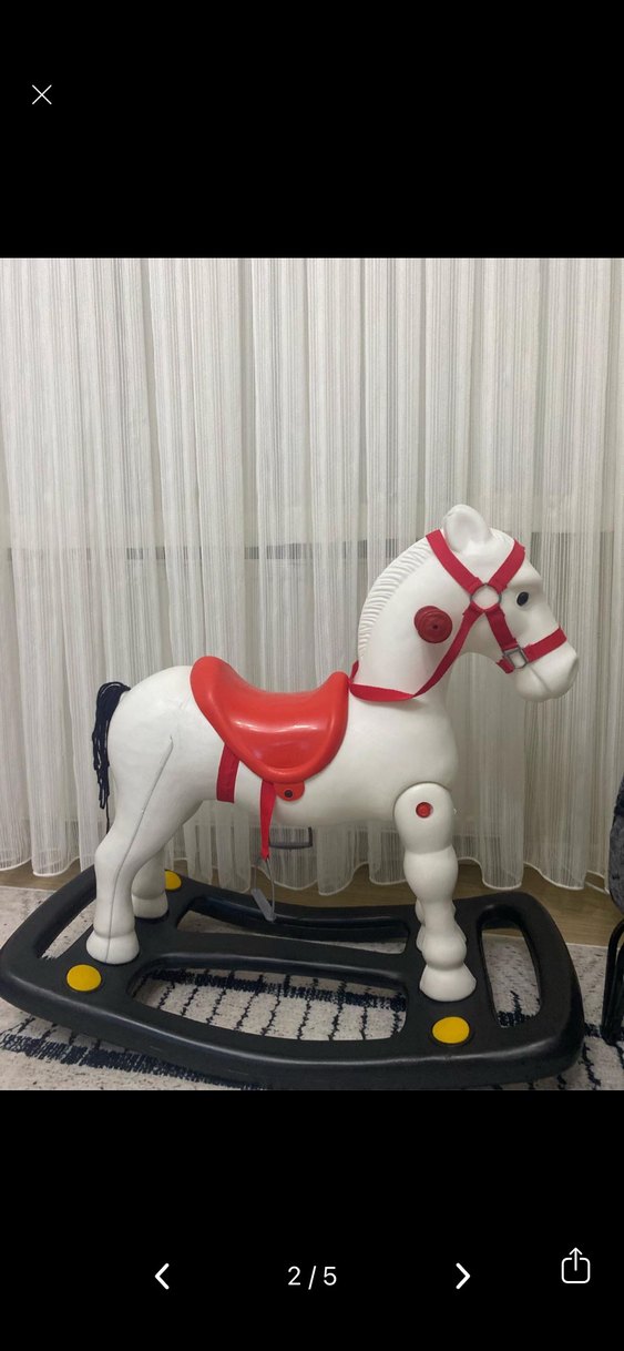 Beyaz Oyuncak At Figürü - Görsel 2