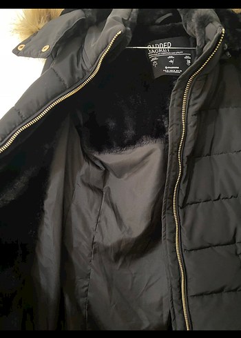 Siyah Kürklü Kadın Kışlık Mont - Görsel 3