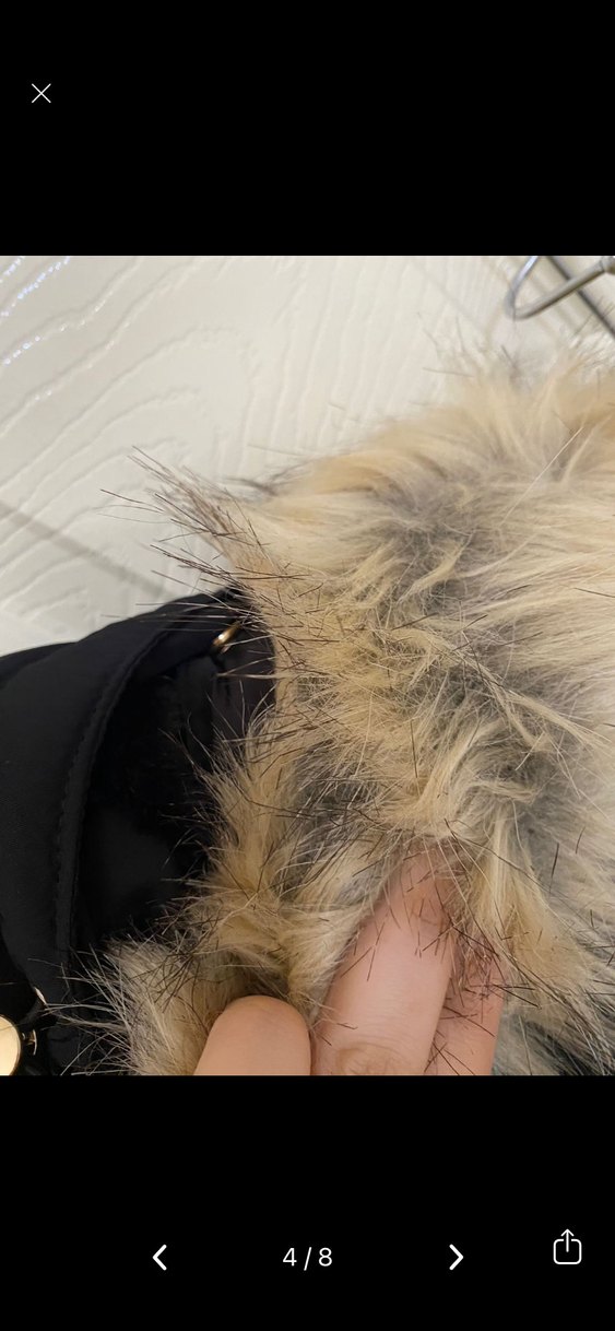 Siyah Kürklü Kadın Kışlık Mont - Görsel 4