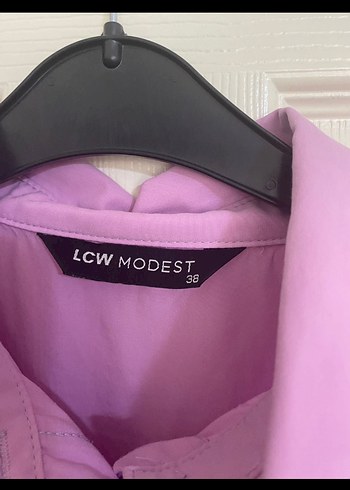 Mor Düğmeli Keten Gömlek - Görsel 3