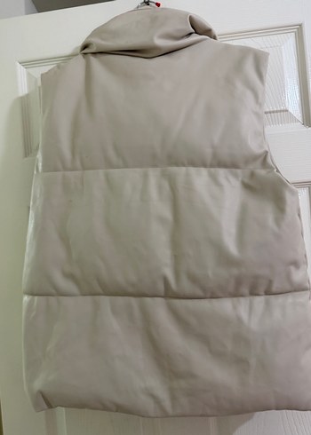 Düğmeli Bej Kadın Yelek - Görsel 7