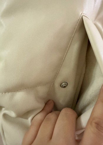 Düğmeli Bej Kadın Yelek - Görsel 6