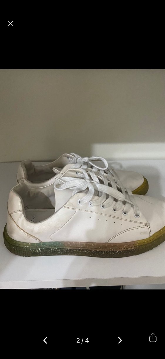 Beyaz Kadın Spor Ayakkabı - Görsel 2