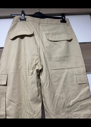 Bej Kadın Boyfriend Pantolon Midi Boy - Görsel 3