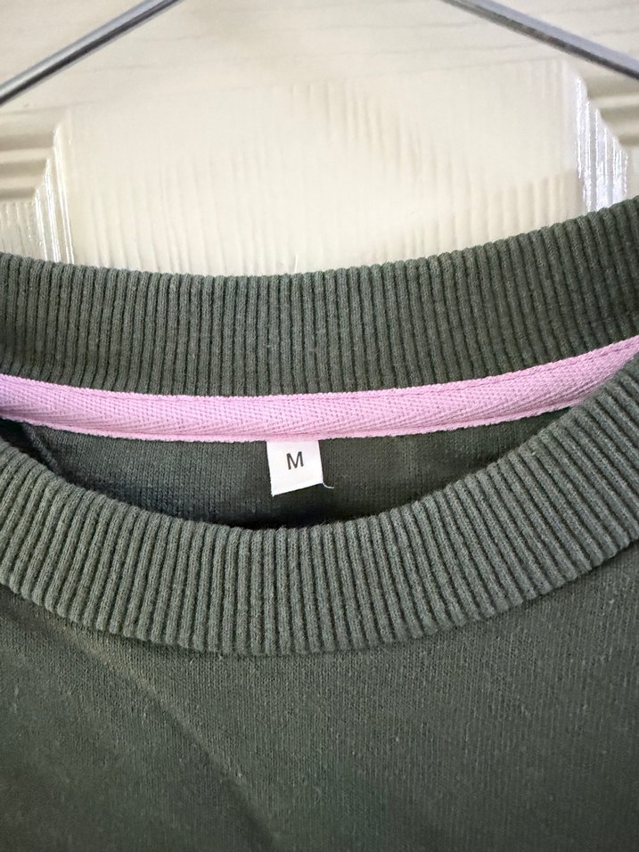 Gri Kadın Sweatshirt, Yuvarlak Yaka, Rahat Kesim - Görsel 2