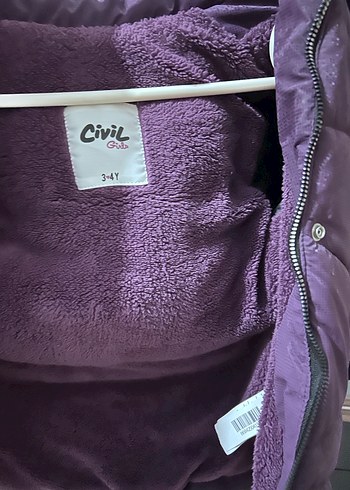 Civil kız çocuk montu - Görsel 4