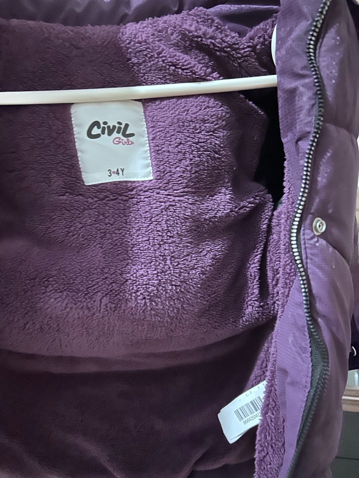 Civil kız çocuk montu - Görsel 4