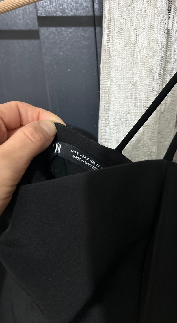 Zara ip askılı yırtmaçlı elbise - Görsel 4