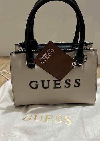 Guess Bej Deri Kadın Omuz Çantası - Görsel 2