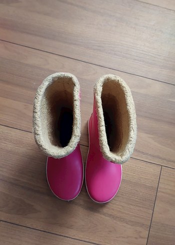 Pembe Kız Çocuk Kadife Astarlı Yağmur Çizmesi - Görsel 4