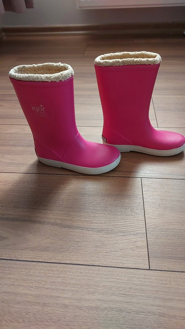 Pembe Kız Çocuk Kadife Astarlı Yağmur Çizmesi - Görsel 2