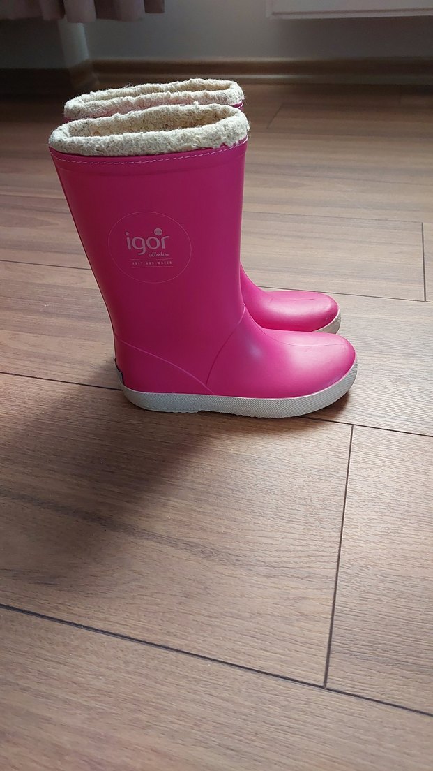 Pembe Kız Çocuk Kadife Astarlı Yağmur Çizmesi - Görsel 3