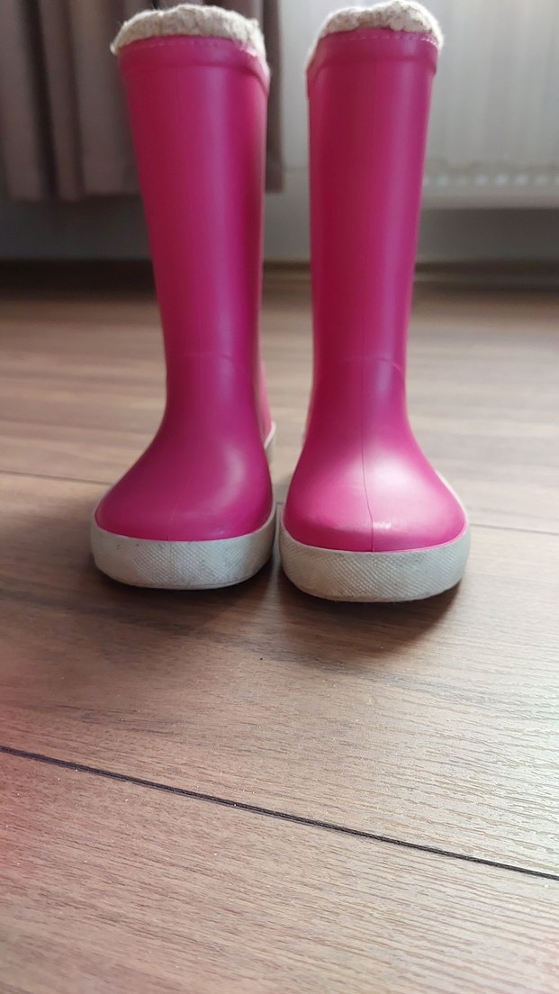 Pembe Kız Çocuk Kadife Astarlı Yağmur Çizmesi - Görsel 5