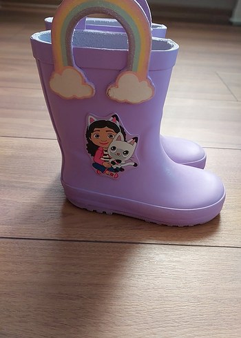 Kız Çocuk Mor Pastel Kauçuk Çizme - Görsel 3
