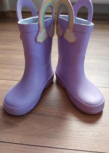 Kız Çocuk Mor Pastel Kauçuk Çizme - Görsel 2