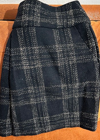 MANGO cepli kışlık Mini Etek - Görsel 2