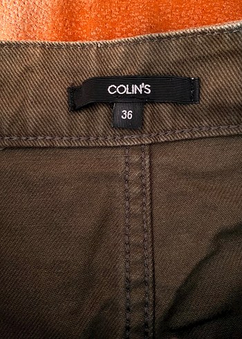 Colins Askeri yeşil kargo kot etek - Görsel 5