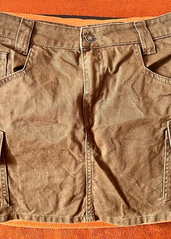 Colins Askeri yeşil kargo kot etek - Görsel 3