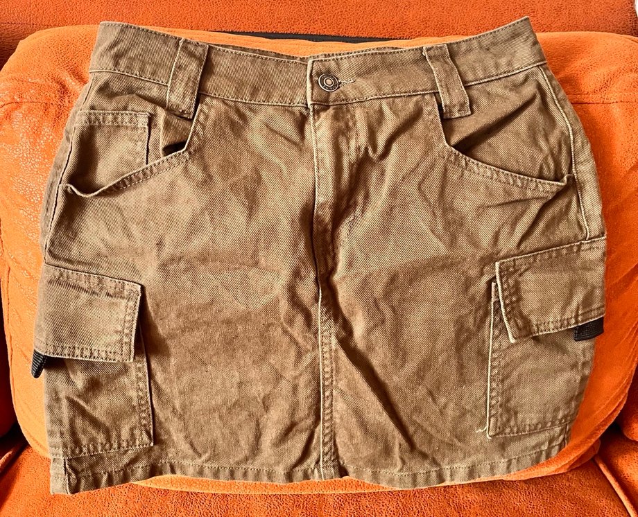 Colins Askeri yeşil kargo kot etek - Görsel 3