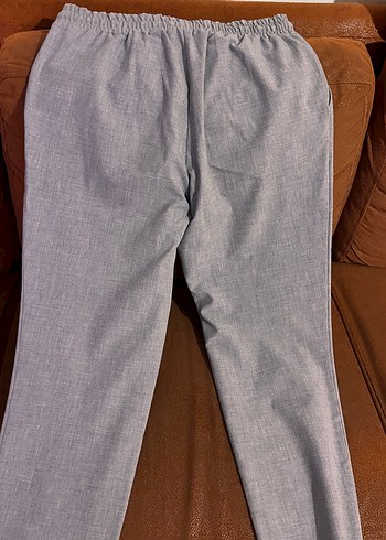 Gri Kadın KOTON  Rahat Kesim Pantolon - Görsel 3