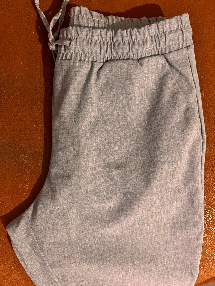 Gri Kadın KOTON  Rahat Kesim Pantolon - Görsel 2