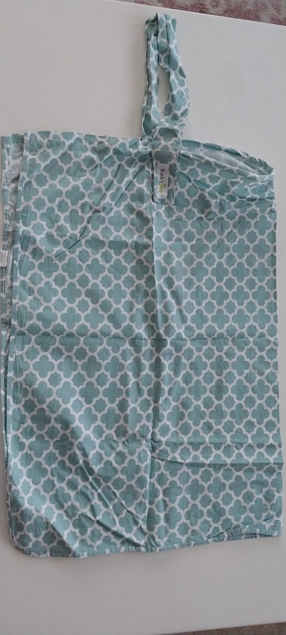 Emzirme önlüğü, Baskılı, Yeşil Gri Desenli - Görsel 2